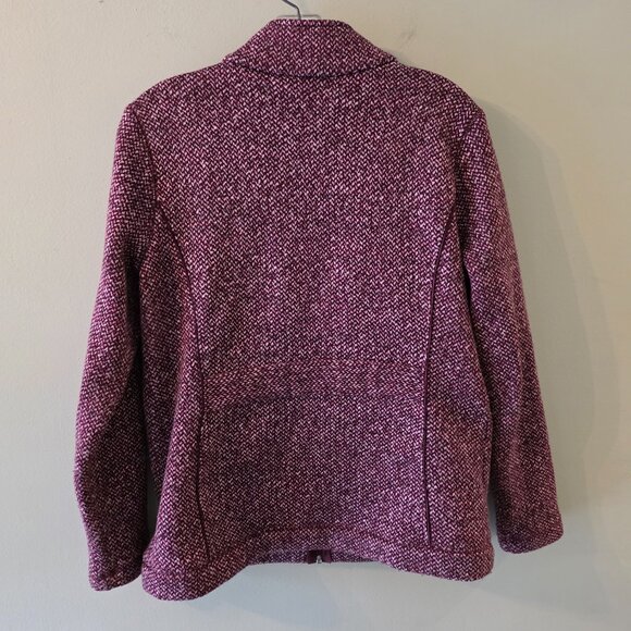 T by Talbots Knit Herringbone Jacket, Size S, EUC - Picture 3 of 7